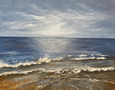 Fundy Shore 20”x16” Acrylic on stretched canvas