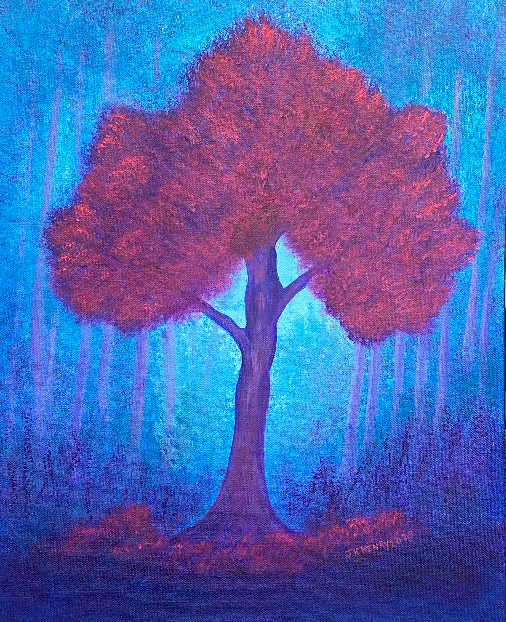 Magesty of the Forest 16"x20"  Acrylic on Canvas 