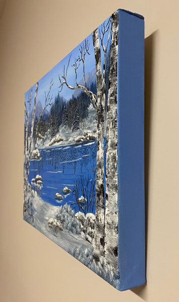 Winter's Silence 16"x12" Gallery Wrapped Archival Canvas