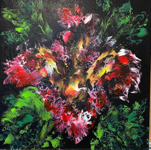 In Bloom   12"x12"  Acrylic on Canvas